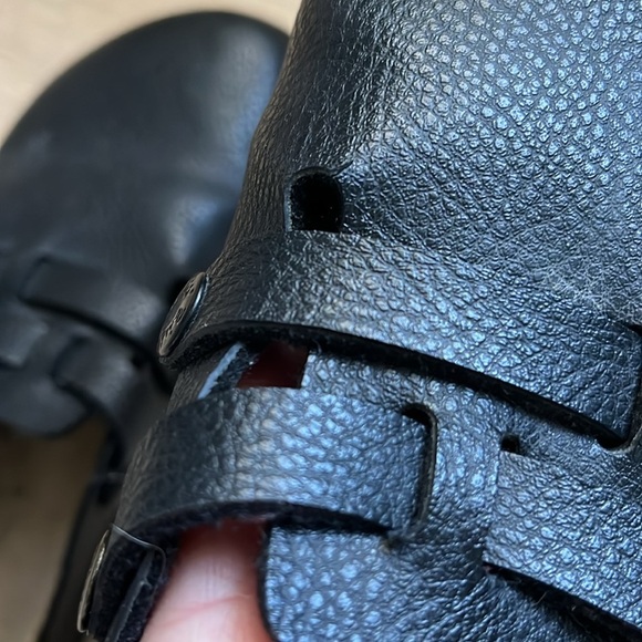 Birkenstock Birki’s Boston Clogs Black Cork Double Buckle Size Women’s 8 Men’s 6 - Picture 5 of 9